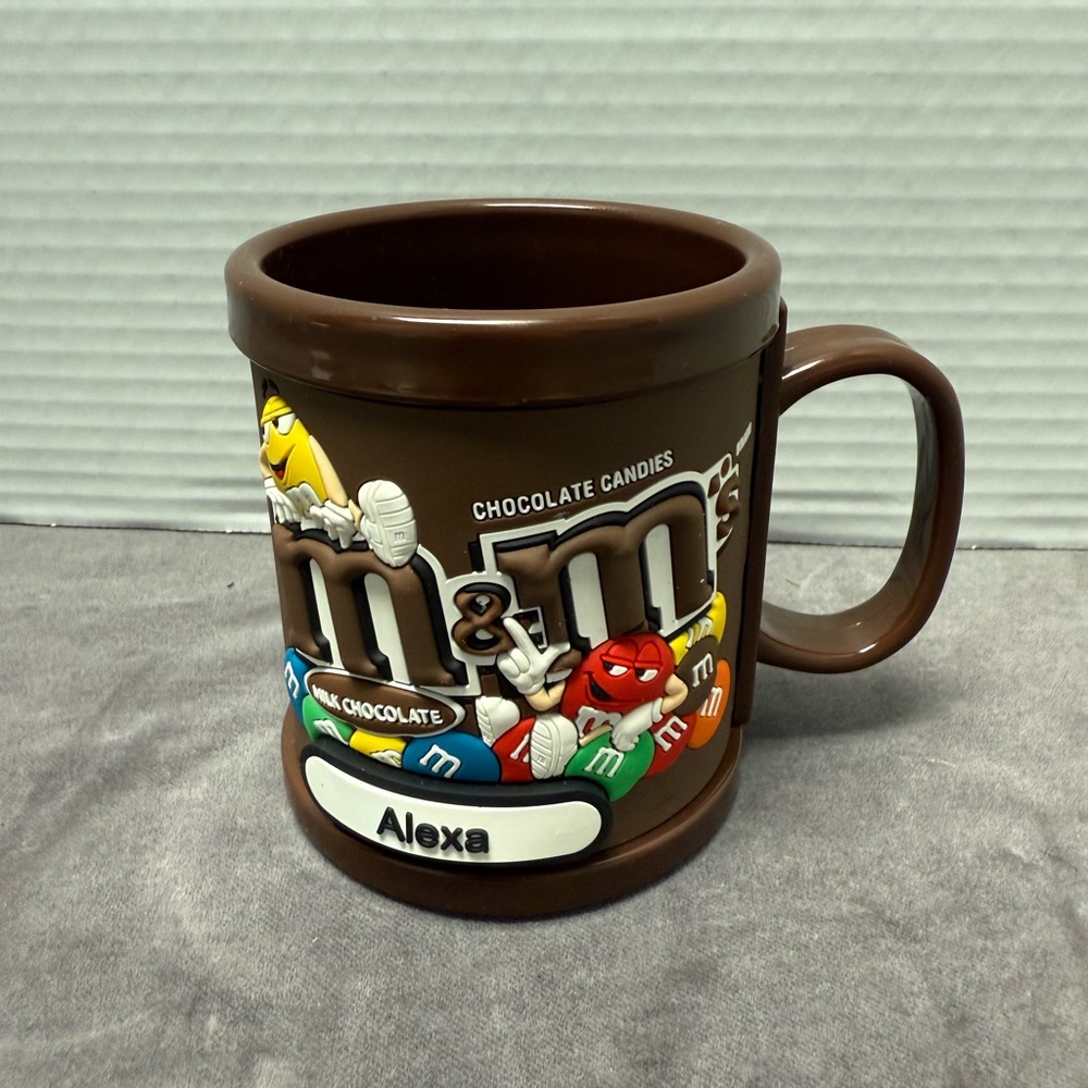 Mars Brown M&M Las Vegas Personalized Alexa Coffee Cup Mug Plastic 3D 10oz